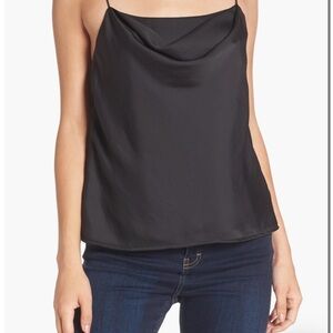 ASTR the Label Black Cowl Neck Tank